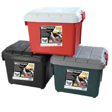 Caja de plástico de contenedores de almacenamiento de alta calidad para el hogar / coche (SLSN040)